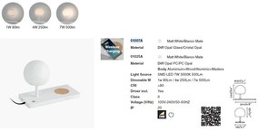 Veioza LED / Lampa de masa ultramoderna USB / Wireless charger NIKO