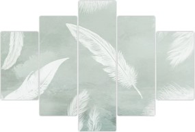 Tablou - Pene albe (150x105 cm)
