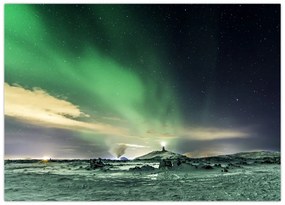 Tablou cu Aurora Borealis (70x50 cm)