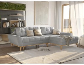 Colțar gri deschis extensibil (cu colț pe partea dreaptă) Balitco – Ropez