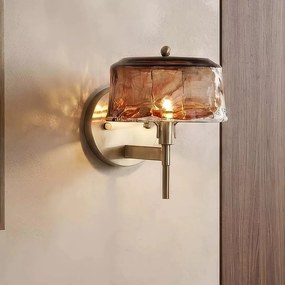 Aplica de perete moderna Brown Milky