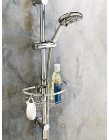 Raft pentru baie argintiu autoadeziv din oțel inoxidabil Floresta – Wenko