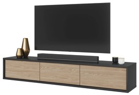 Masă TV Fiora 38 (antracit + stejar uleios). 1066461