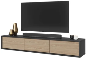 Masă TV Fiora 38 (antracit + stejar uleios). 1066461