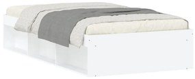 3203824 vidaXL Cadru de pat, alb, 90x200 cm
