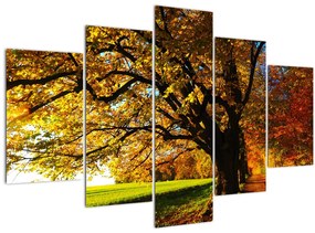 Tablou cu copac toamna (150x105 cm)