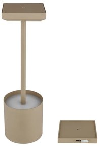 Globo 58487S - Lampă de birou LED DIXON, reîncărcabilă, cu reglaj tactil, 1,5 W/5 V, 2200 mAh, bej