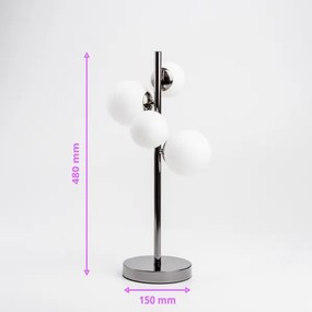 Lampă LED de masă Brilagi MILLA 4xG9/3W/230V crom lucios/alb