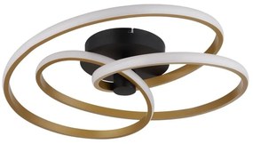 Plafoniera LED moderna GLYXAR negru/auriu