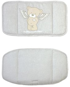 Pernă de scaun pentru copii gri Heartbreakerbär – Roba