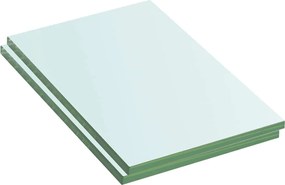 vidaXL Rafturi, 2 buc., 20 x 12 cm, panouri sticlă transparentă
