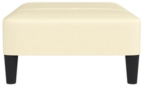 Taburet, crem, 78x56x32 cm, piele ecologica Crem