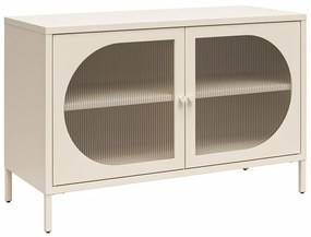 Vitrină crem din metal 100x64x40 cm Luna – Støraa