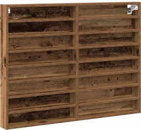 vidaXL Dulap de Expunere Lemn vechi 100 x 8,5 x 75 cm Lemn compozit