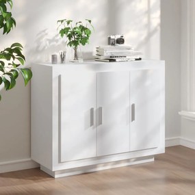 vidaXL Dulap, alb, 92x35x75 cm, lemn compozit
