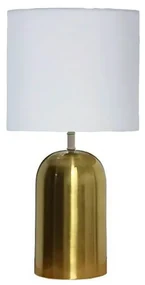 Veioza Sophia 25x25x43 cm, e27, 60 w, metal/textil, auriu/alb
