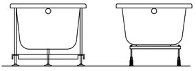 Cada dreptunghiulara Kolpasan, Tamia, 170 x 70 cm, acril