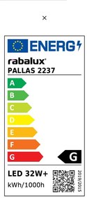 Plafoniera LED design modern Pallas crom, alb 40cm