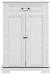 Comoda eleganta Ines alb H125 cm