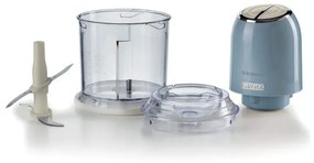 Tocator alimente Ariete VINTAGE 0438/05, 400W, 600 ml, 2 viteze, Otel inoxidabil, Albastru