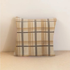 Husa pentru pernuta cocolino PLAID 45x45 cm, crem