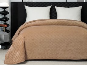 Cuvertura de pat din catifea ASTRALIA, bej inchis Dimensiune: 200 x 220 cm