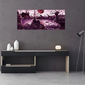 Tablou - Sat fermecat (120x50 cm)