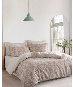 Lenjerie de pat maro deschis pentru pat dublu 200x200 cm – Mijolnir