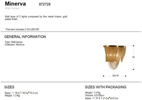 APLICA eleganta design modern, MINERVA auriu SV-872729
