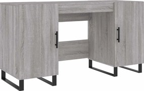 vidaXL Birou, gri sonoma, 140x50x75 cm, lemn compozit