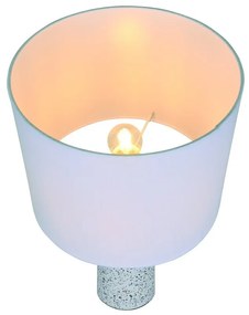 Veioza, Lampa de Masa, Terrazzo, Textil, Antiga