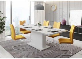 Masă de dining extensibilă STRAP, albă