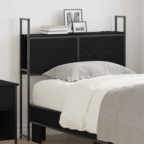 vidaXL Tăblie de depozitare Stejar negru 80 cm Lemn compozit
