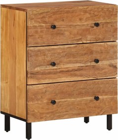 vidaXL Dulap lateral, 60x33x75 cm, lemn masiv de acacia