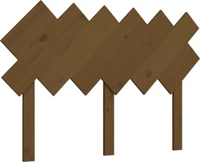 vidaXL Tăblie de pat, maro miere, 122,5x3x80,5 cm, lemn masiv de pin