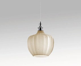 Lustra suspendata, Pendul CLEOFE ambra, alb, cobalt sau ecru