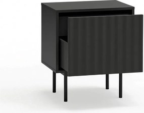 Noptieră neagră cu aspect mat Sierra – Teulat