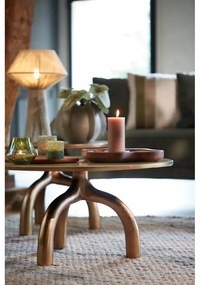 Sfeșnic pentru lumânări pastilă din sticlă Morita – Light &amp; Living