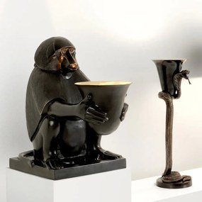 Lampa de masa LUX, statueta decorativa din bronz, Art Deco Monkey 106931 HZ