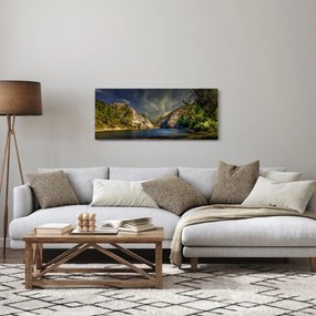 Tablou peisajului cu lac (120x50 cm)