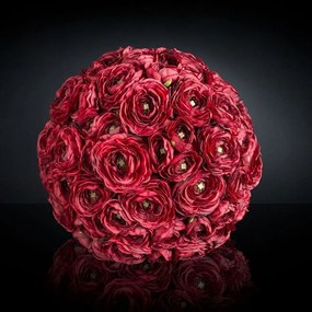 Aranjament floral elegant in forma de sfera, SPHERE RANUNCOLO MIX 35cm