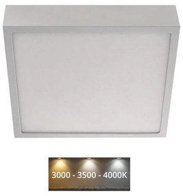 Plafonieră LED/21W/230V 3000/3500/4000K 22,5x22,5 cm alb