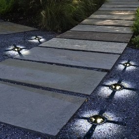 Brilagi - Lampă LED de exterior încastrabilă GROUNDRAY LED/1W/230V, neagră, IP67