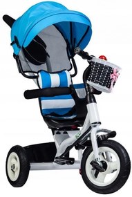 Tricicletă pentru copii cu scaun rotativ Blue