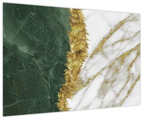 Tablou - Marmură verde N⁰1 (90x60 cm)