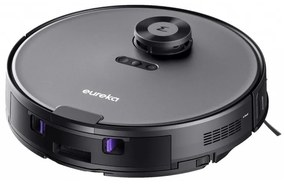 Robot aspirator cu auto-golire Eureka NER E10S, 5200 mAh, 4000Pa, 2 L, 4 moduri, LiDAR, Control vocal, Negru