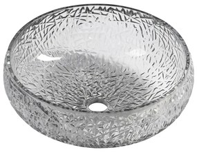 Chiuvetă neagră rotundă din sticlă ø 42 cm Gaviota – Sapho