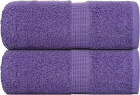 vidaXL Prosoape de baie, FROGN, 2 buc., violet, 30x30 cm, 360 g/m²