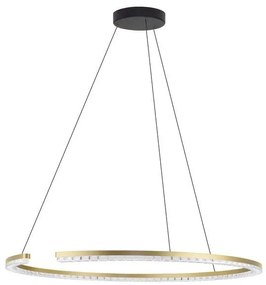 Lustra circulara aluminiu auriu GREAMY D-85cm