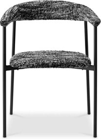 Set de 2 scaune design LUX Julio, Boucle sonata black